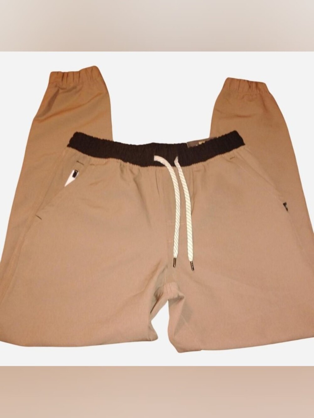 LEG3ND Discovery Men's Comfort Fit Stretch Jogger Pants – Tan/Khaki, Size S (NWT